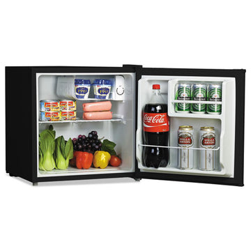 Alera™ 1.6 Cu. Ft. Refrigerator With Chiller Compartment, Black freeshipping - TVN Wholesale